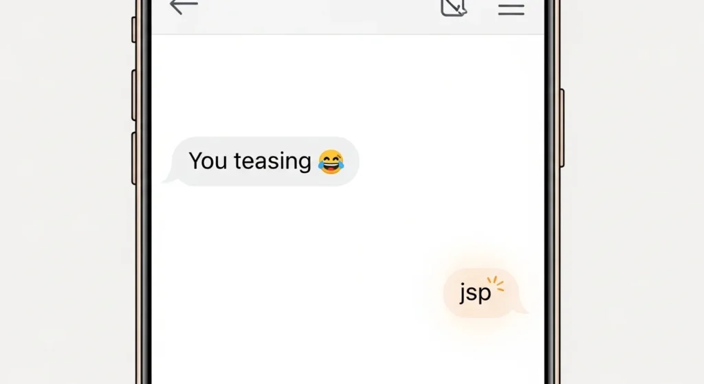 Meaning of JSP in Text