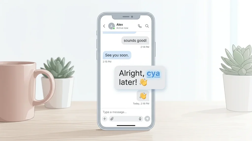Meaning of CYA in Text