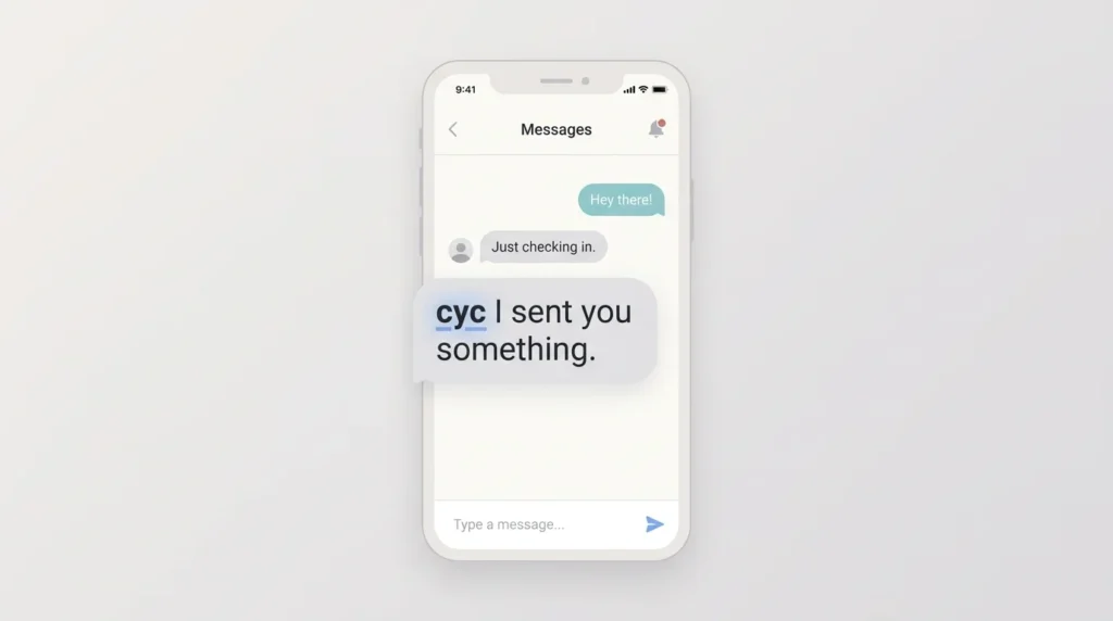Meaning of CYC in Text