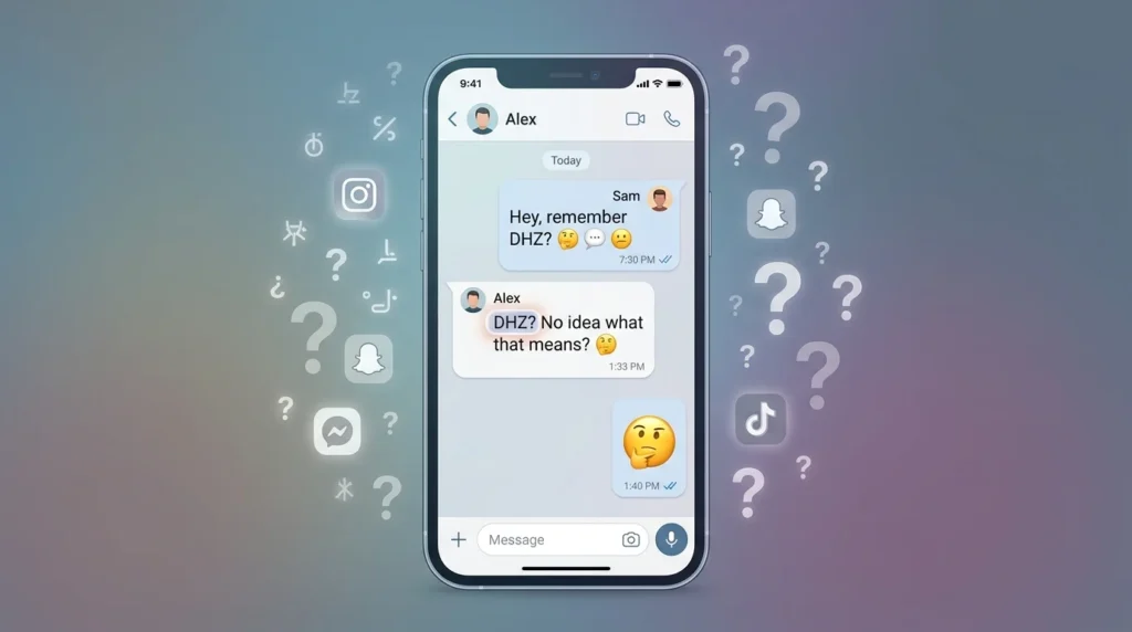 Meaning of DHZ in Text