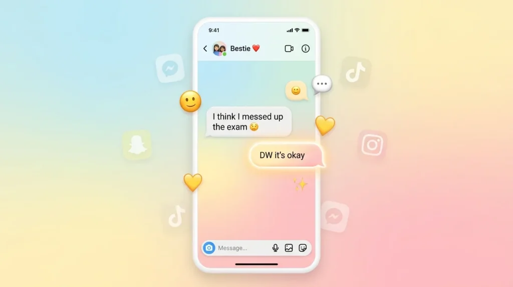Meaning of DW in Text
