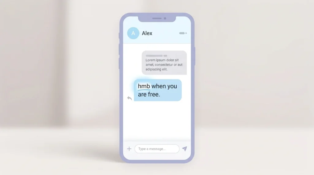 Meaning of HMB in Text