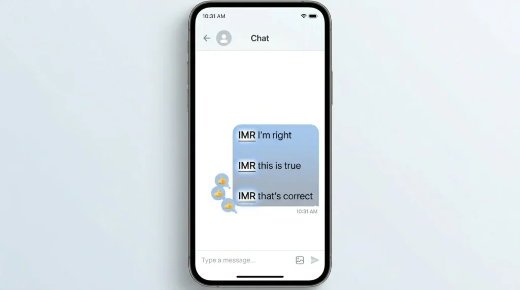 Meaning of IMR in Text
