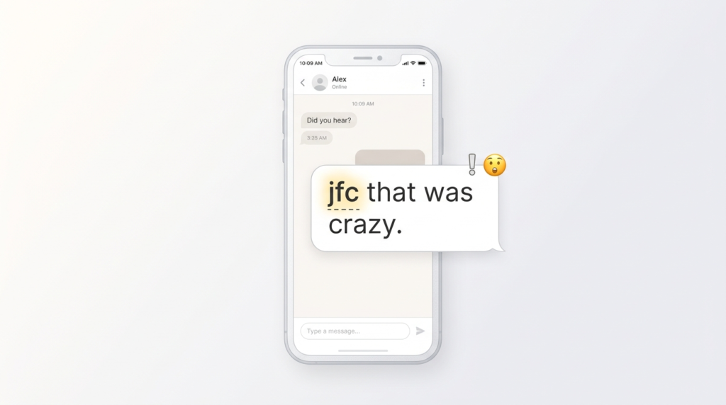 Meaning of JFC in Text