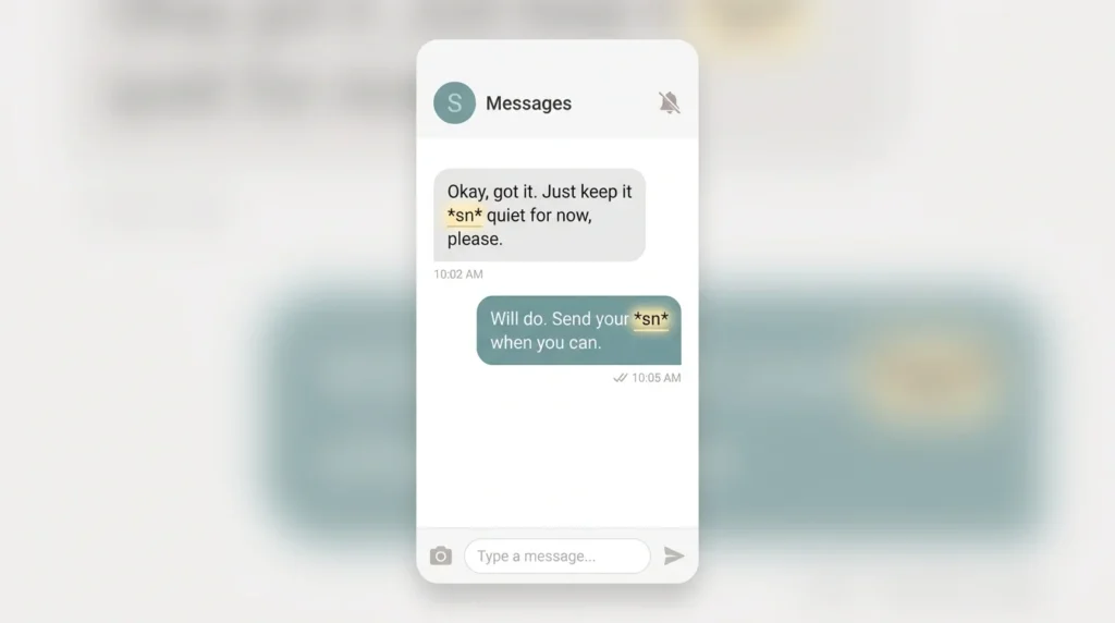 Meaning of SN in Text