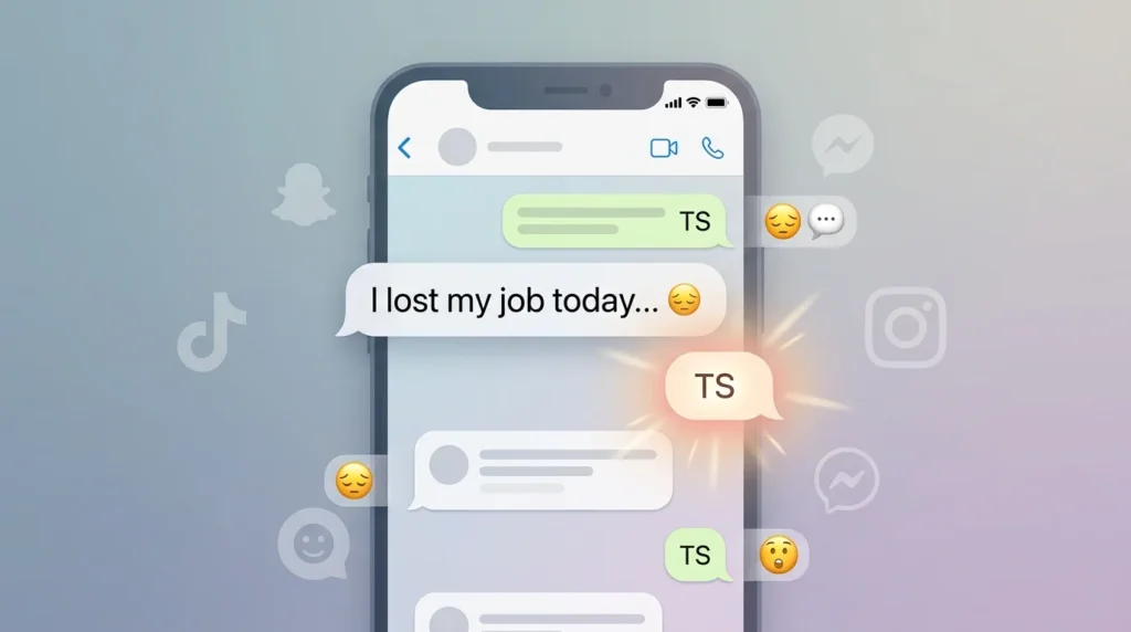 Meaning of TS in Text