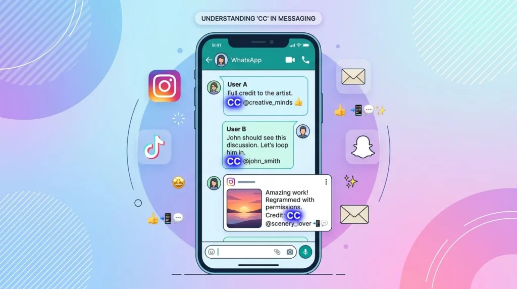 Platform-Based Usage of CC in Text