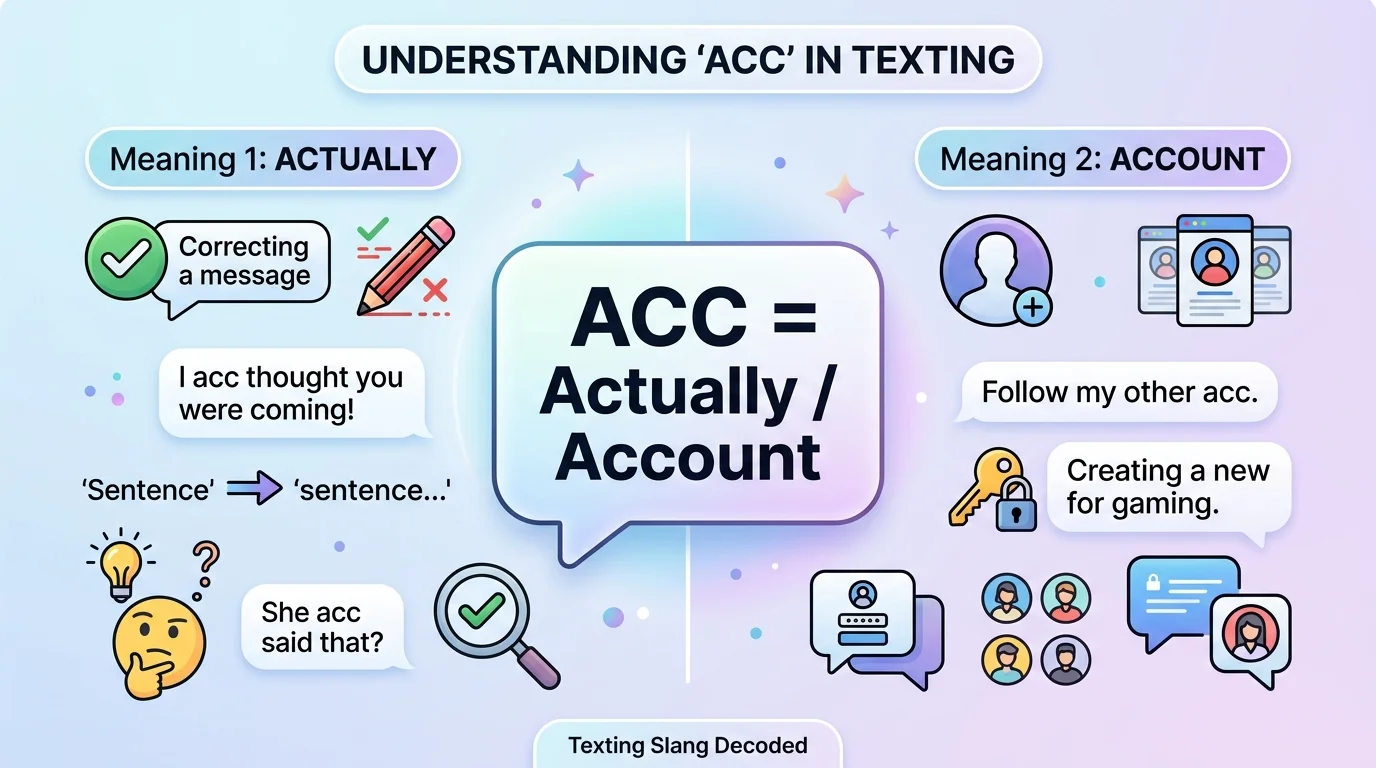What Does ACC Mean in Text