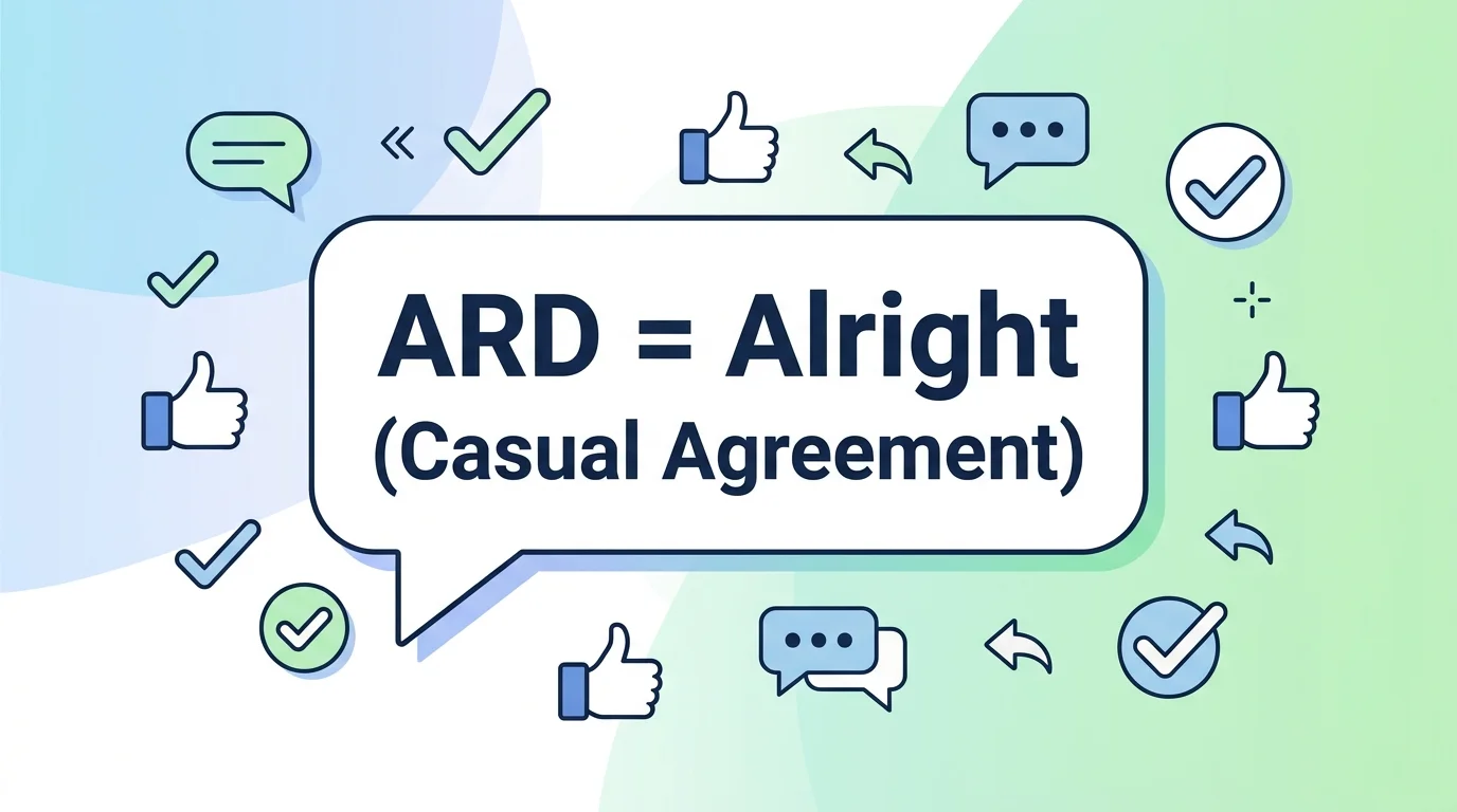 What Does ARD Mean in Text