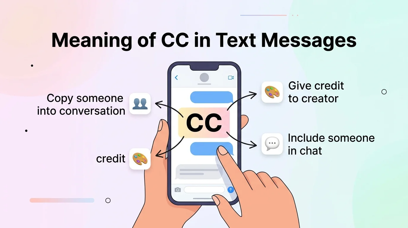 What Does CC Mean in Text