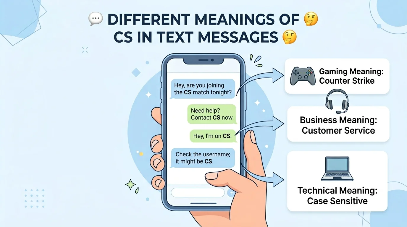 What Does CS Mean in Text