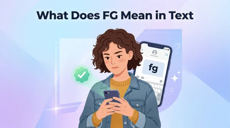 What Does FG Mean in Text