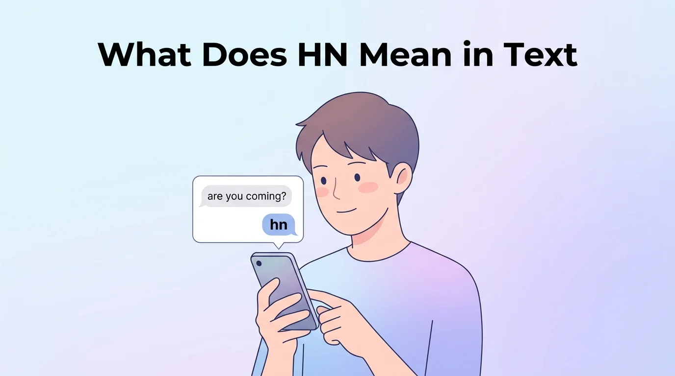 What Does HN Mean in Text
