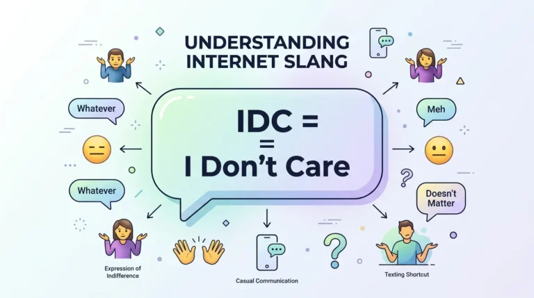 What Does IDC Mean in Text