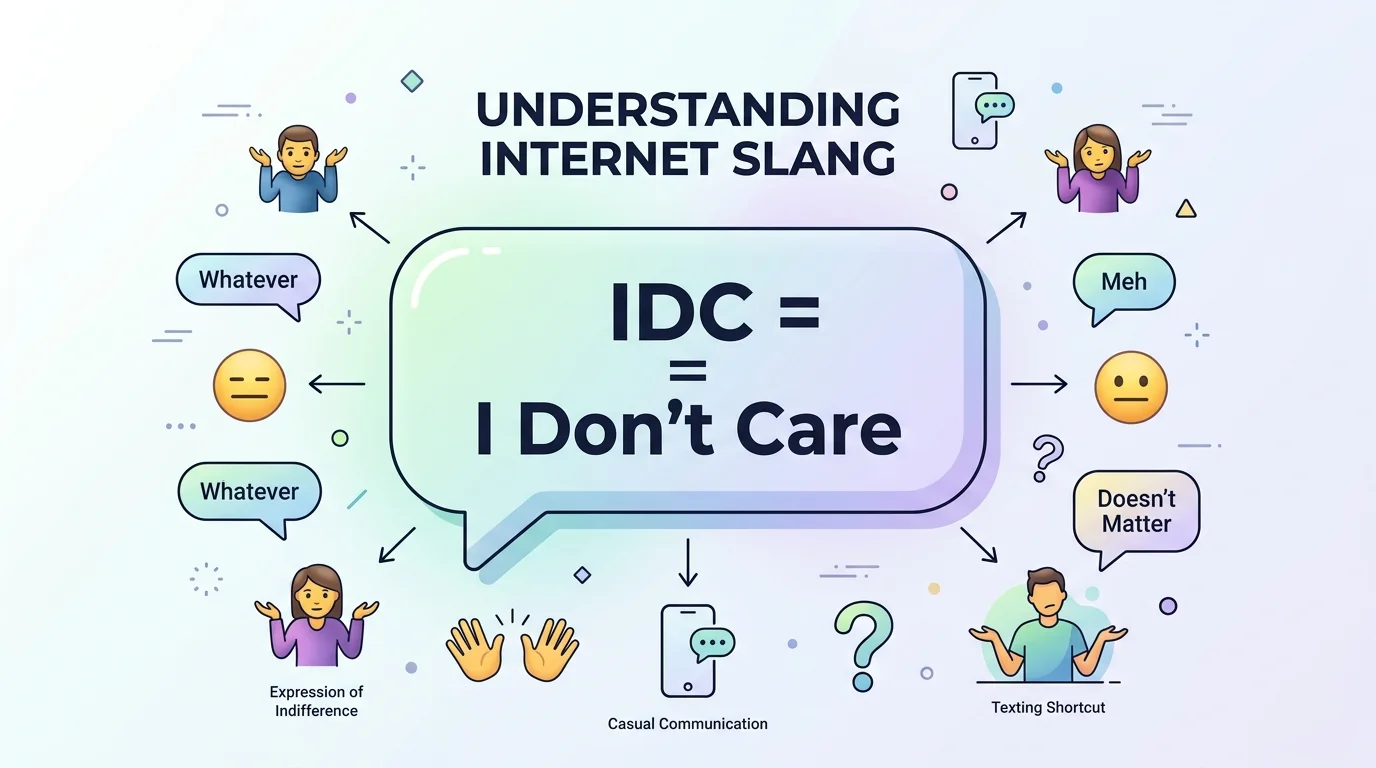 What Does IDC Mean in Text