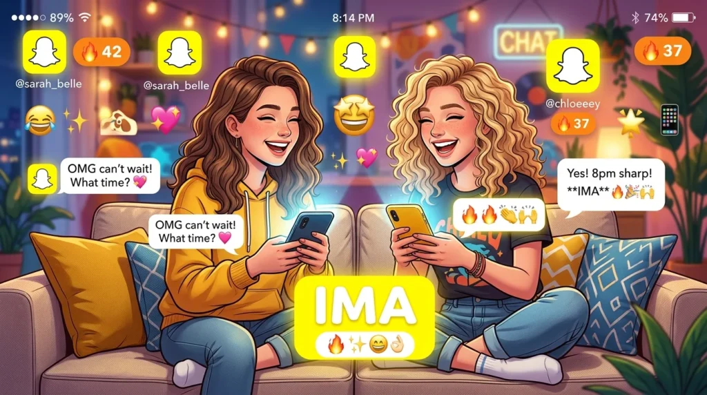 What Does IMA Mean on Snapchat?