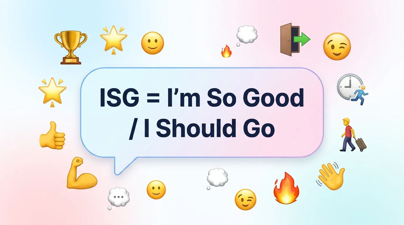What Does ISG Mean in Text