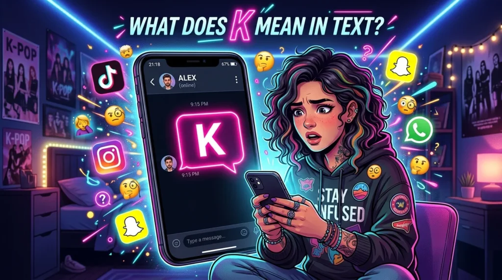 What Does K Mean in Text