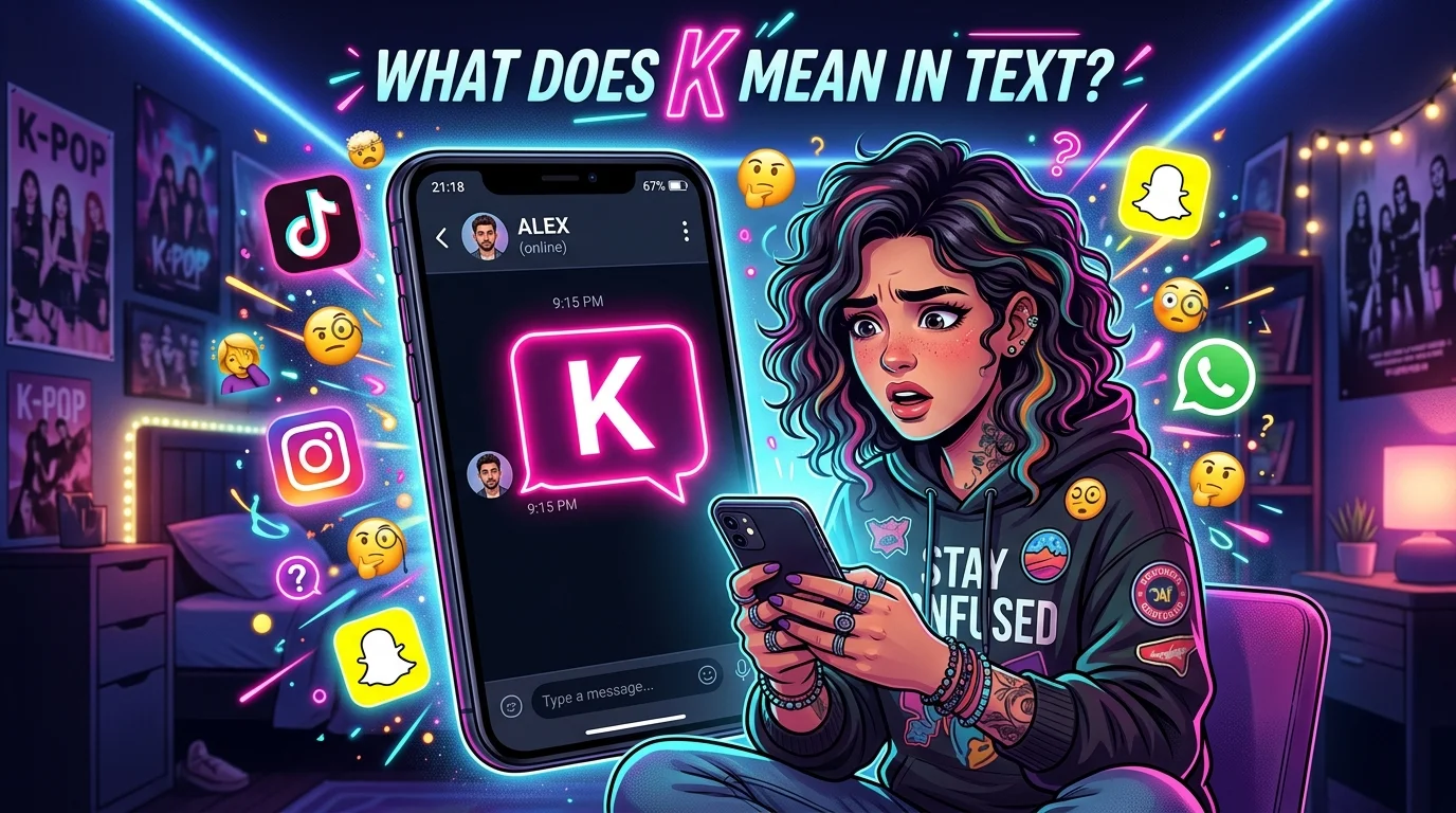 What Does K Mean in Text