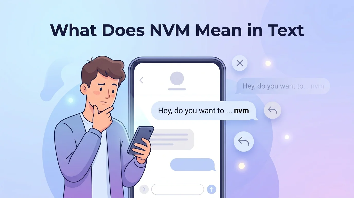 What Does NVM Mean in Text