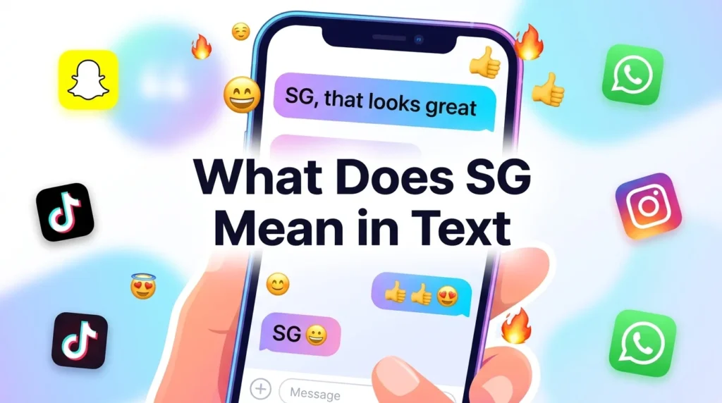 What Does SG Mean in Text