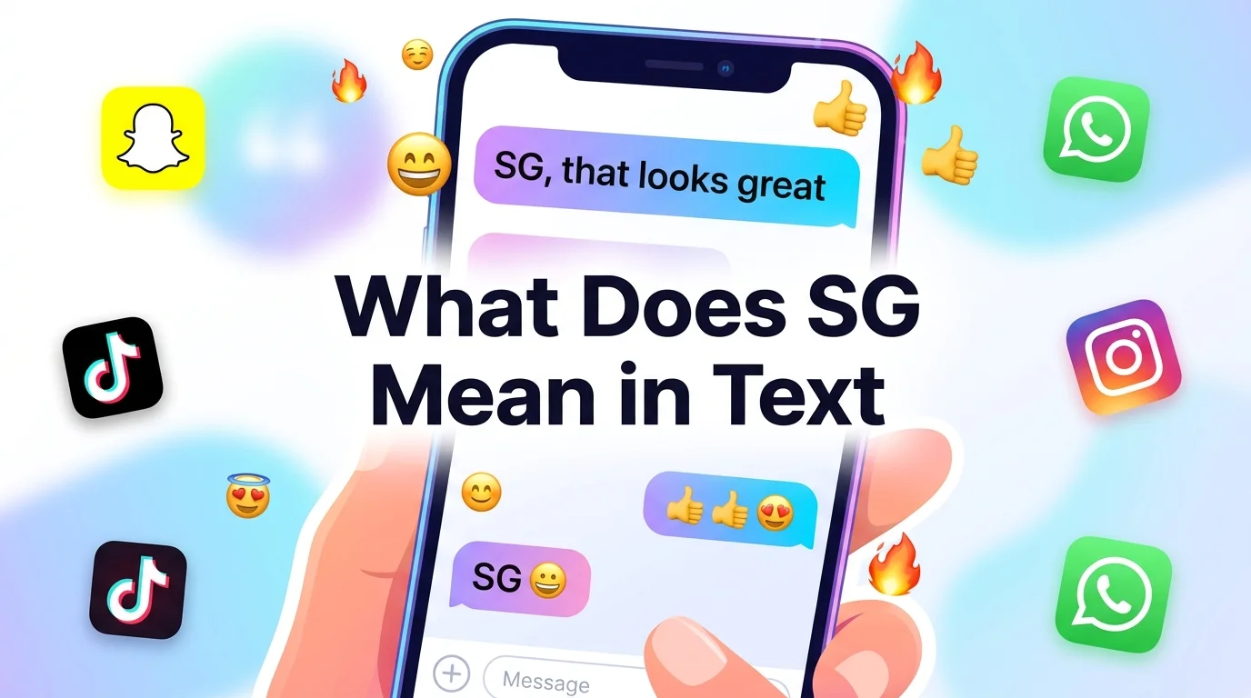 What Does SG Mean in Text