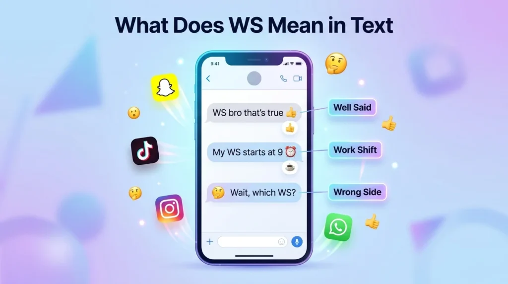 What Does WS Mean in Text