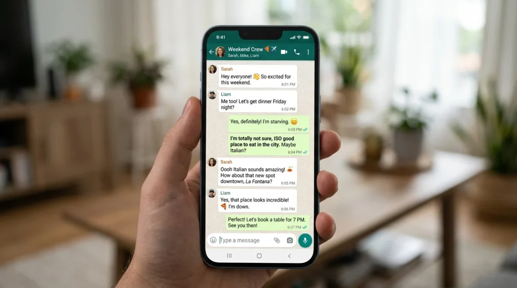 ISO on WhatsApp and General Texting
