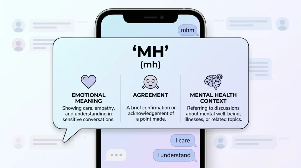 Detailed Meaning of MH in Text Conversations