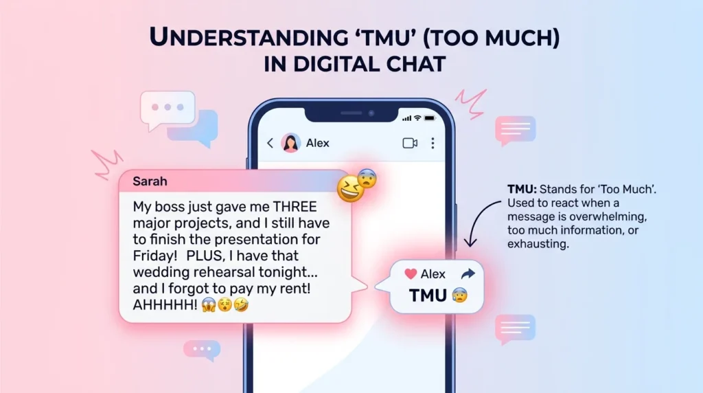 Detailed Meaning of TMU in Text in Different Contexts