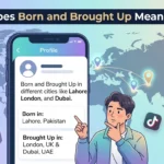 What Does Born and Brought Up Mean in Text