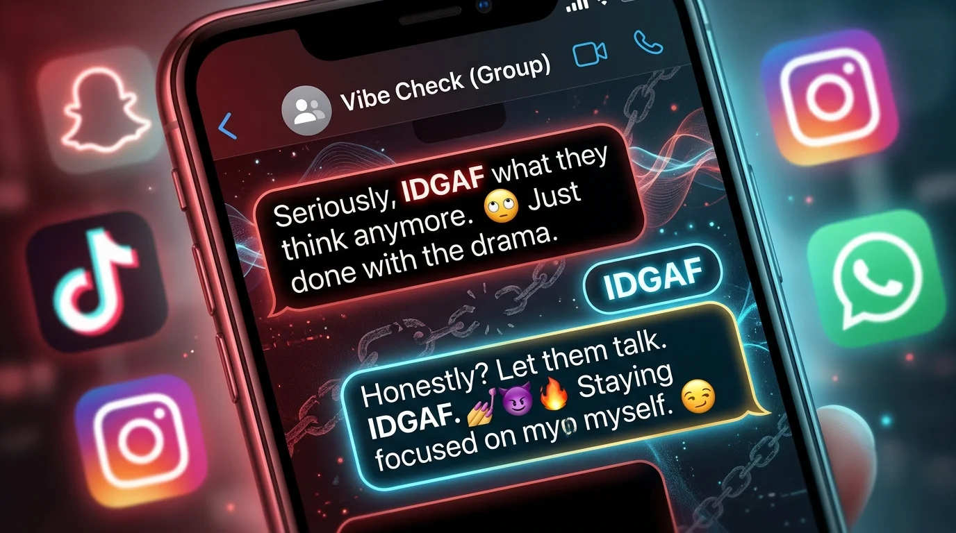 What Does IDGAF Mean in Text
