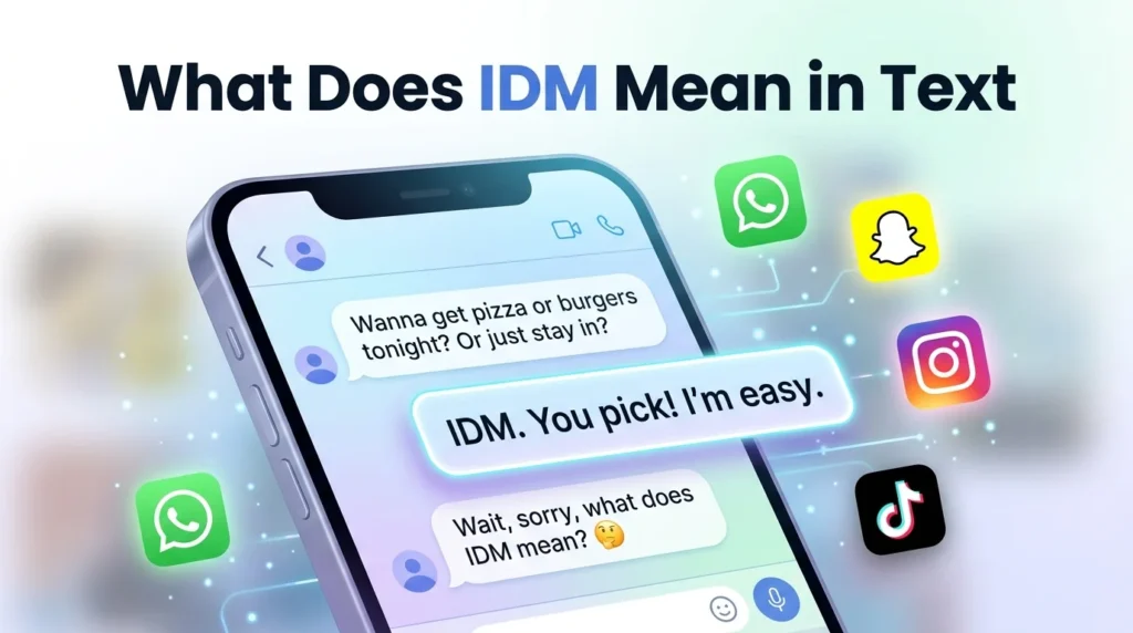 What Does IDM Mean in Text