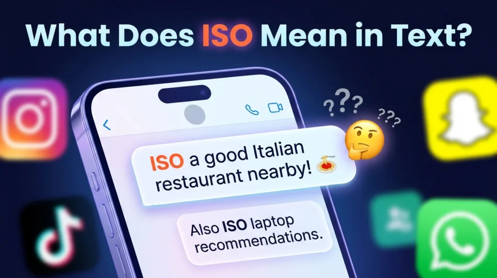 What Does ISO Mean in Text