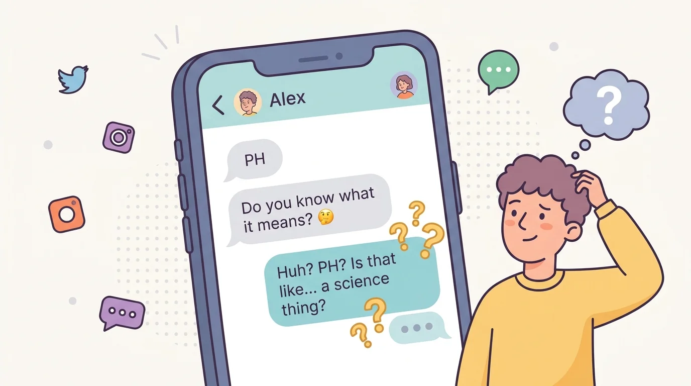 What Does PH Mean in Text