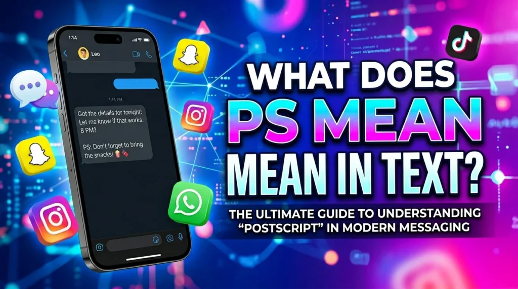 What Does PS Mean in Text