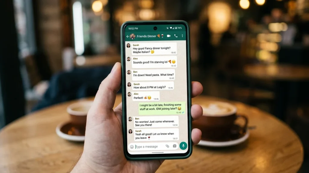 IDM on WhatsApp and General Texting