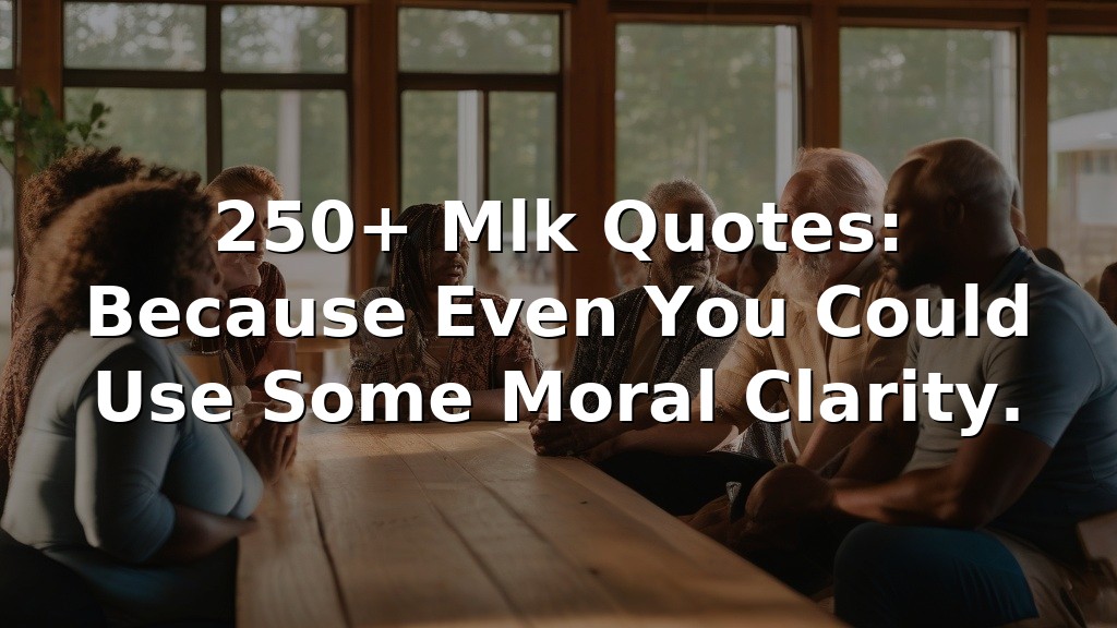 250+ Mlk Quotes: Because Even You Could Use Some Moral Clarity.