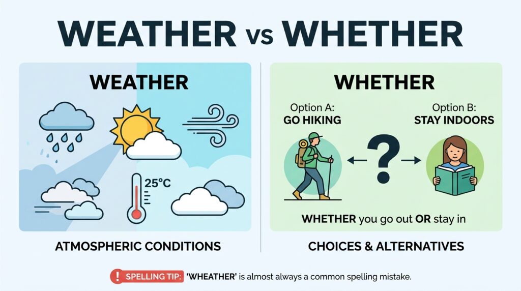 Difference Between Weather and Similar Terms