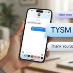 tysm meaning in text