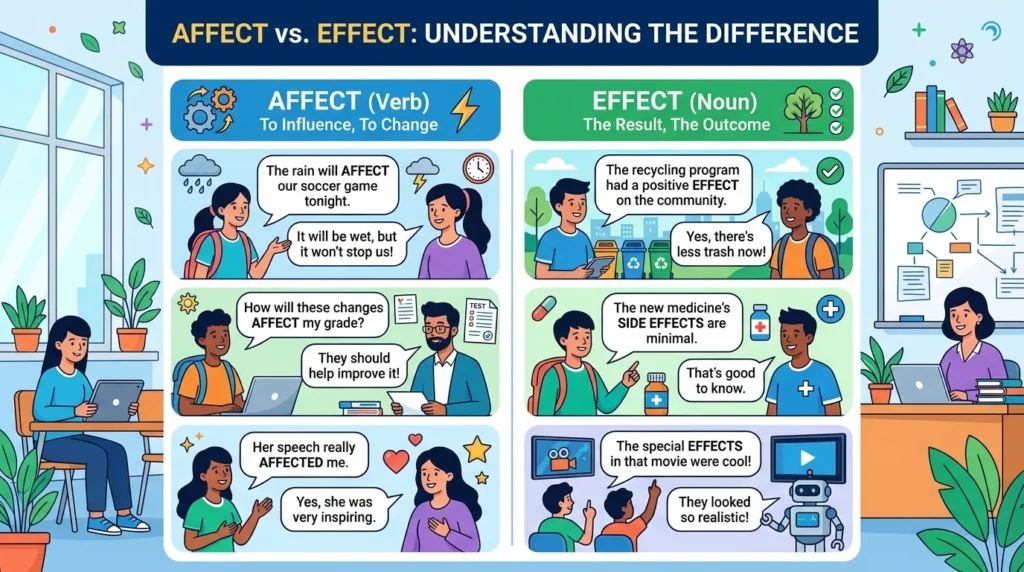 Examples of Affect vs Effect in Sentences