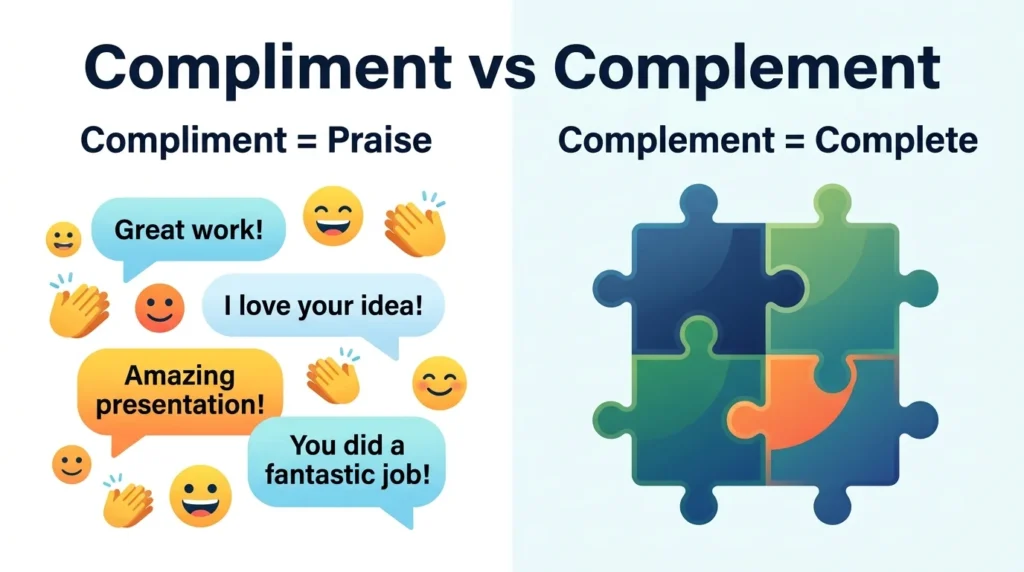 Compliment Versus Complement